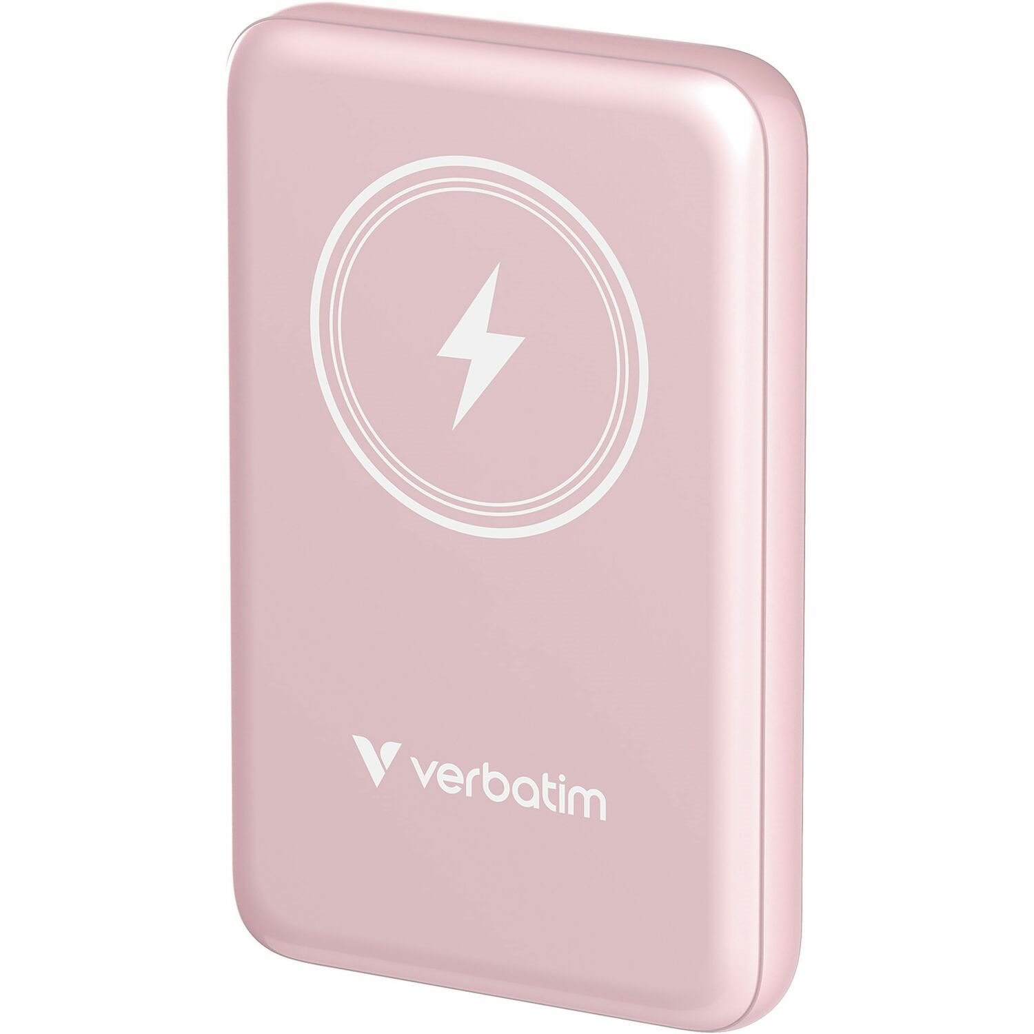 Verbatim Charge 'n' Go Magnetic Wireless Power Bank 10000 mAh - Pink