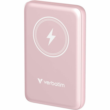 Verbatim Charge 'n' Go Magnetic Wireless Power Bank 10000 mAh - Pink