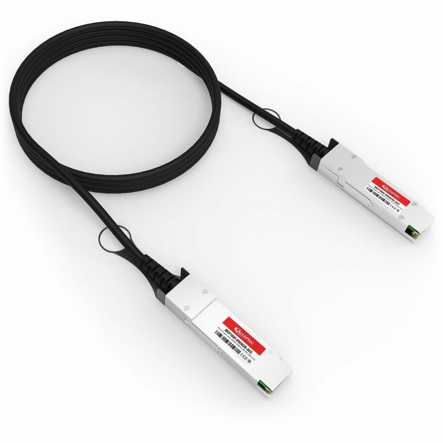 Accortec Dac Cable Ethernet 200Gbe QSFP56 Mellanox Compatible Taa Compliant- 2.5M