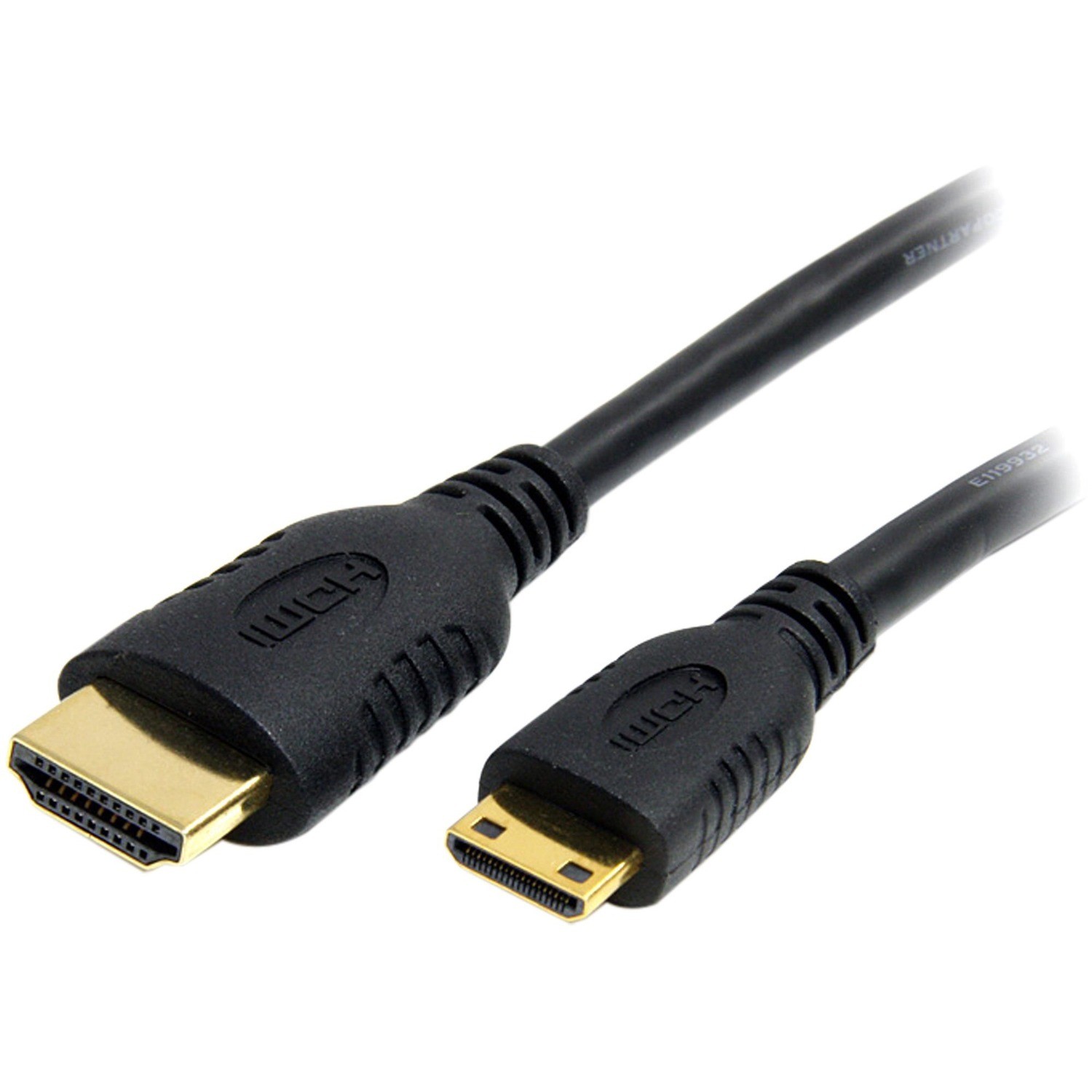 StarTech.com 2m Mini HDMI to HDMI Cable with Ethernet, 4K 30Hz High Speed Mini HDMI 1.4 (Type-C) Device to HDMI Adapter Cable/Cord, M/M