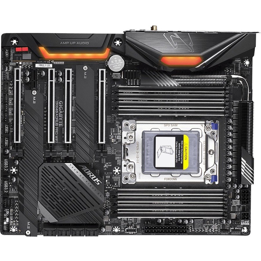 Aorus TRX40 AORUS PRO WIFI Desktop Motherboard - AMD TRX40 Chipset - Socket sTRX4 - ATX