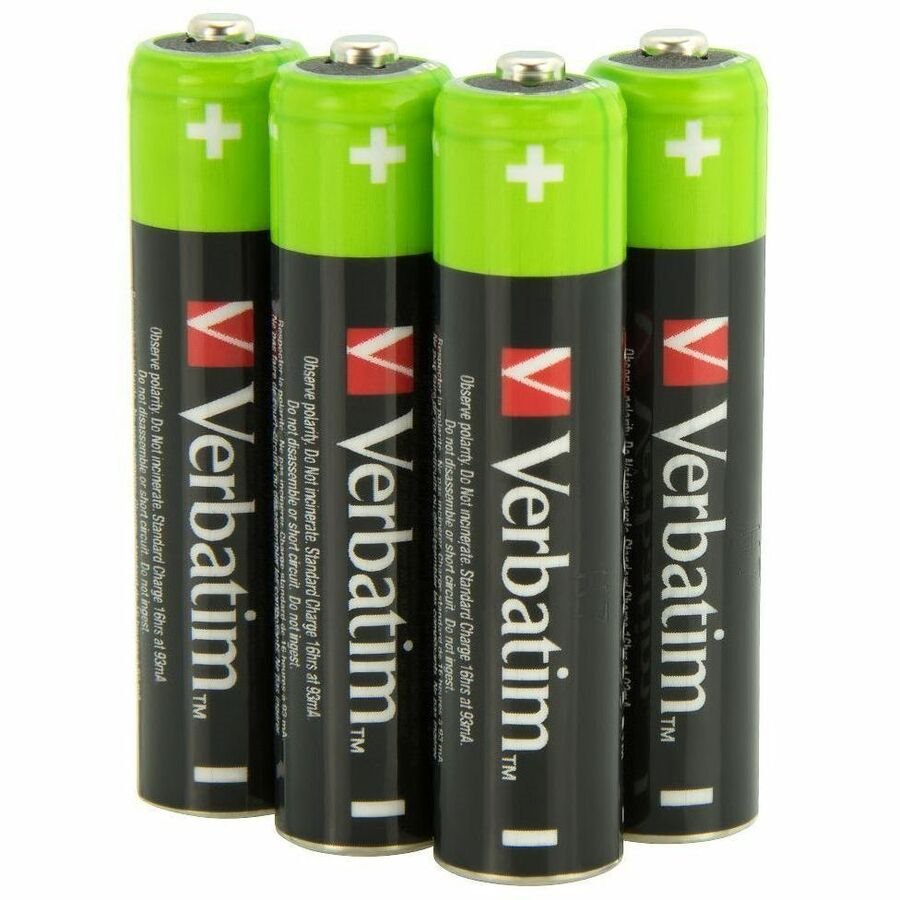 Verbatim Premium HR03 Battery - Nickel Metal Hydride (NiMH) - 4 / Pack