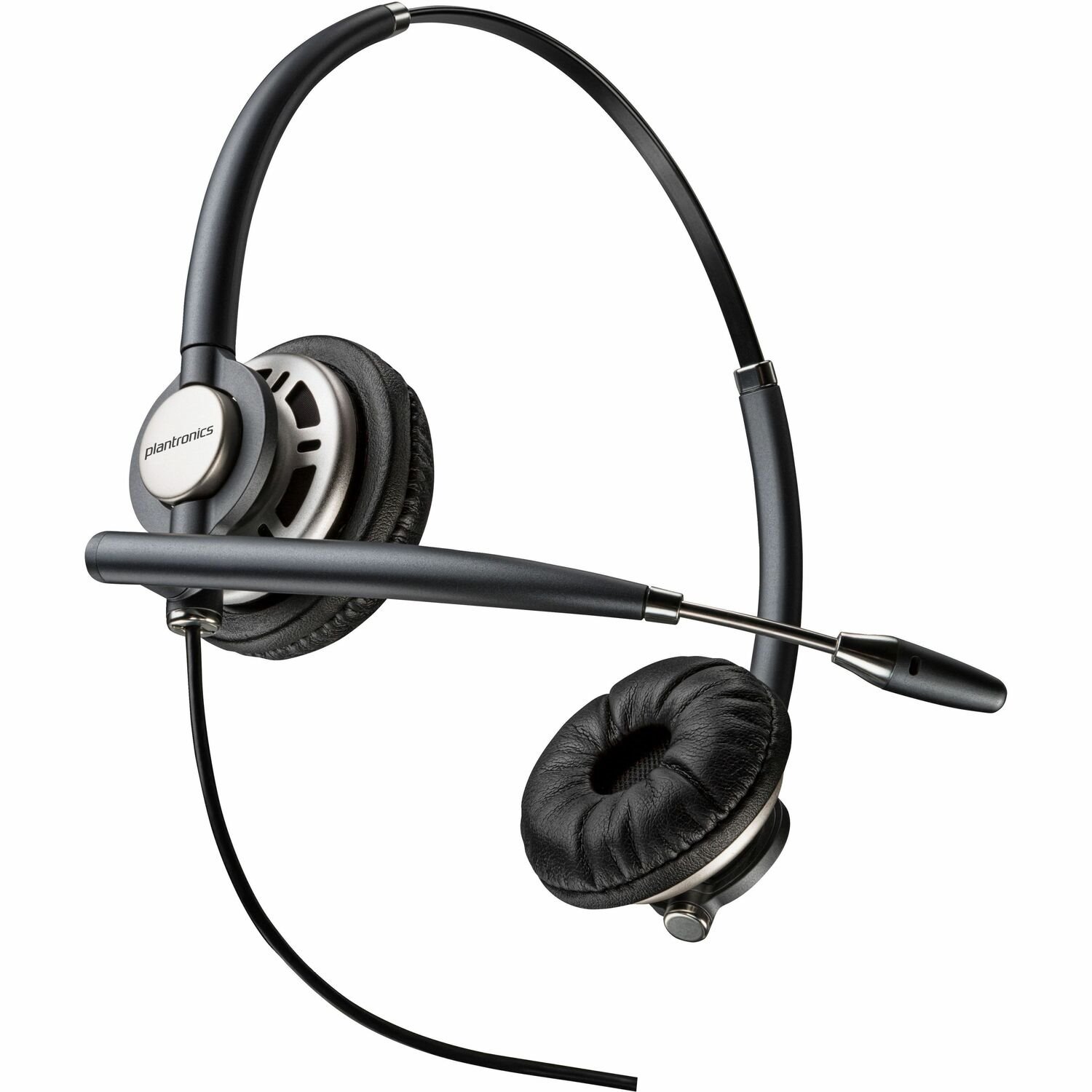 Poly EncorePro HW720D Wired On-ear, Over-the-head Stereo Headset - Black - TAA Compliant