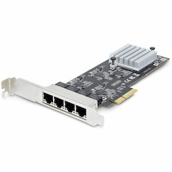 StarTech.com 4-Port 2.5G NBASE-T PCIe Network Card, Computer Network Card Interface, Intel® I225-V, Quad-Port Ethernet, Multi-Gigabit NIC
