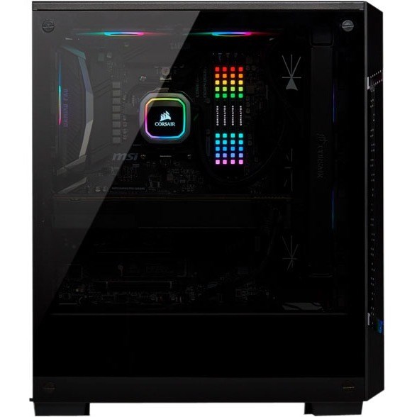 Corsair iCUE 220T RGB Airflow Tempered Glass Mid-Tower Smart Case - Black