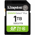 Kingston Canvas Select Plus 1 TB Class 10/UHS-I (U3) V10 SDXC - 1
