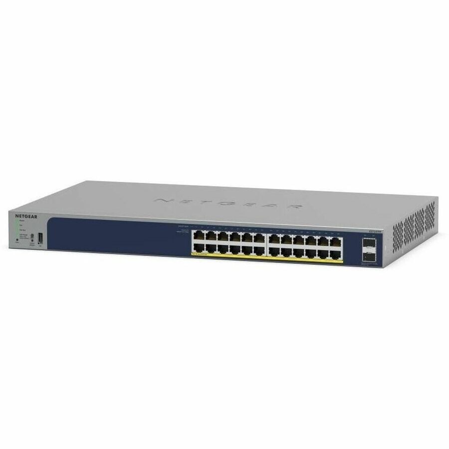 Netgear Business GS724TPP 24 Ports Manageable Ethernet Switch - Gigabit Ethernet - 10/100/1000Base-T, 1000Base-X - Grey