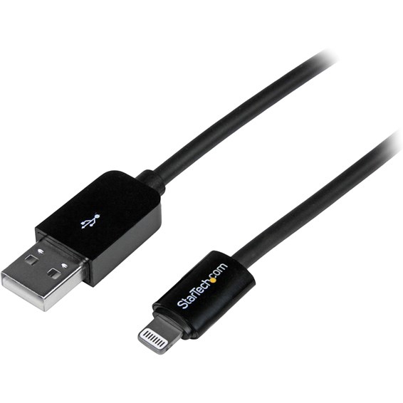 StarTech.com 3m (10ft) Long Black AppleÂ&reg; 8-pin Lightning Connector to USB Cable for iPhone / iPod / iPad