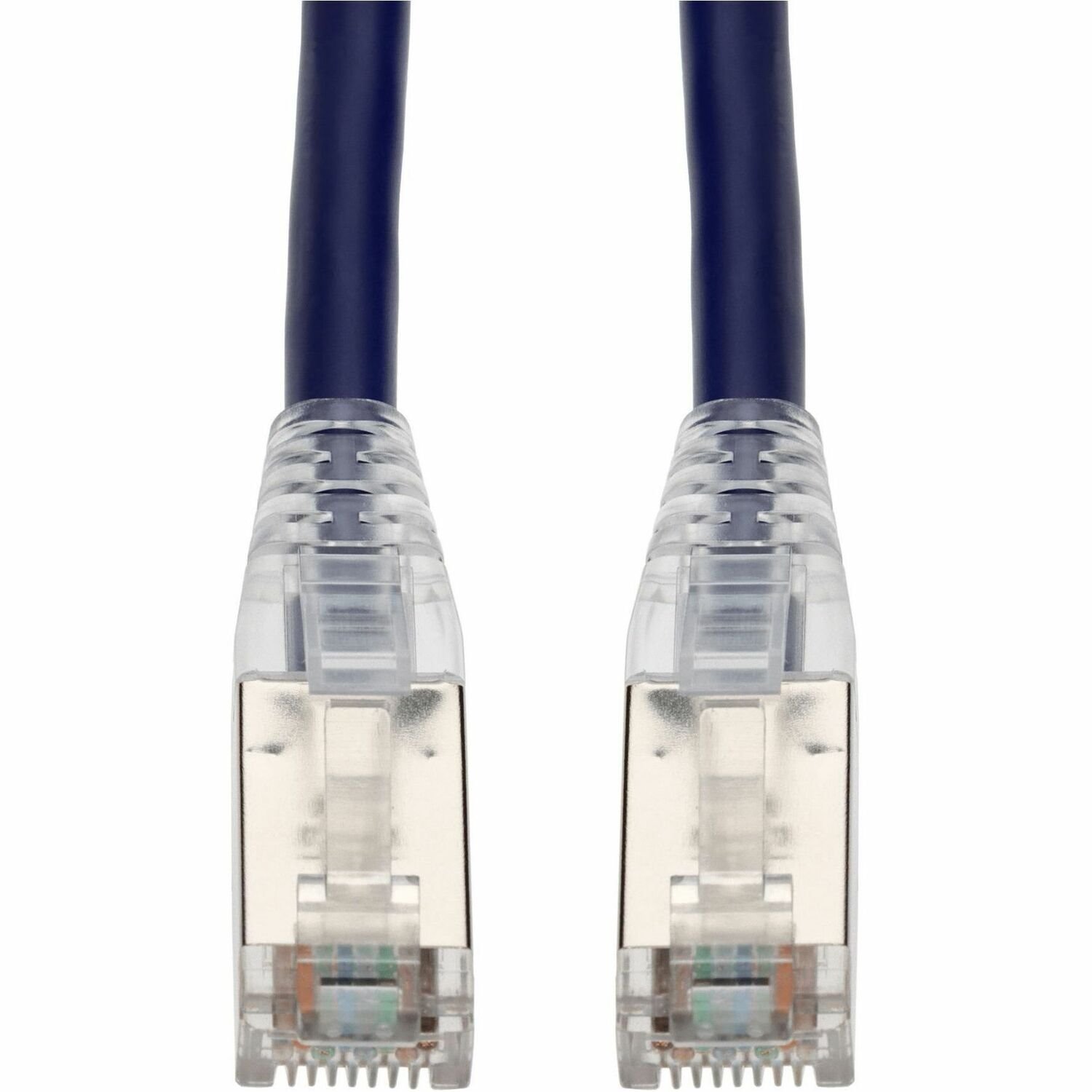 AddOn 45ft Purple CAT 6A Shielded PVC Ethernet Cable Snagless Bubble Boot RJ-45 M/M