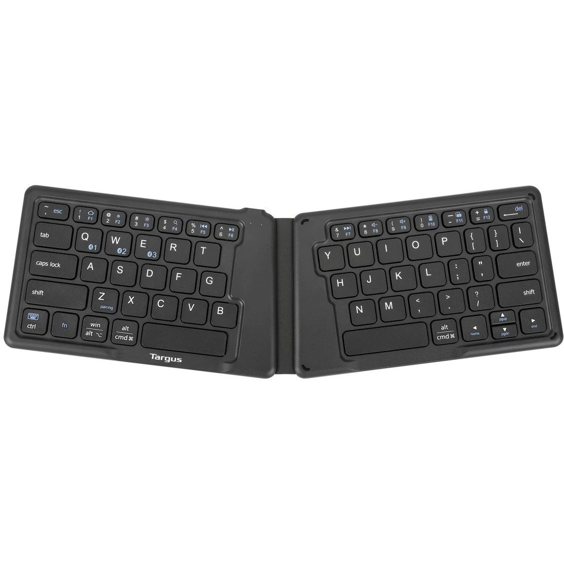 TARGUS ERGONOMIC FOLDABLE BLUETOOTH ANTIMICROBIAL KEYBOARD
