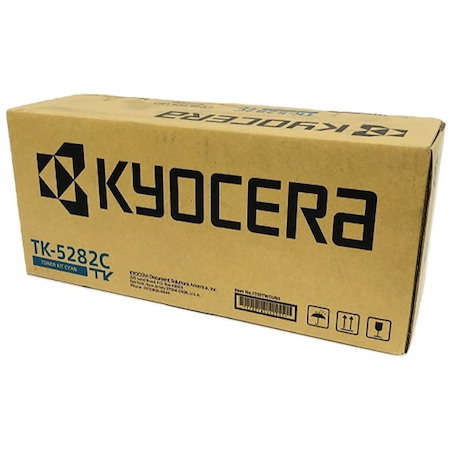 Kyocera TK-5282C Original Laser Toner Cartridge - Cyan - 1 Each