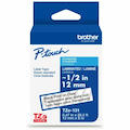 Brother Genuine P-touch TZe131 BK on CLR Label Tape, Laminated, 12mmX8m