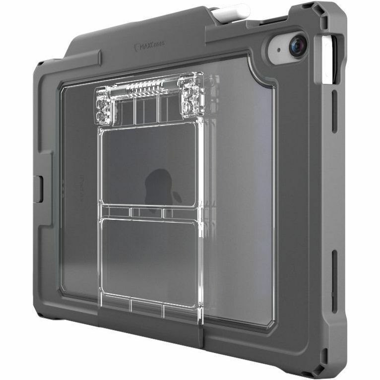 Shield Extreme-X2 for iPad 10 10.9" w/3.5 mm Adapter and Tamper-Resistant Design (2022) (Black Bezel-Gray Case)