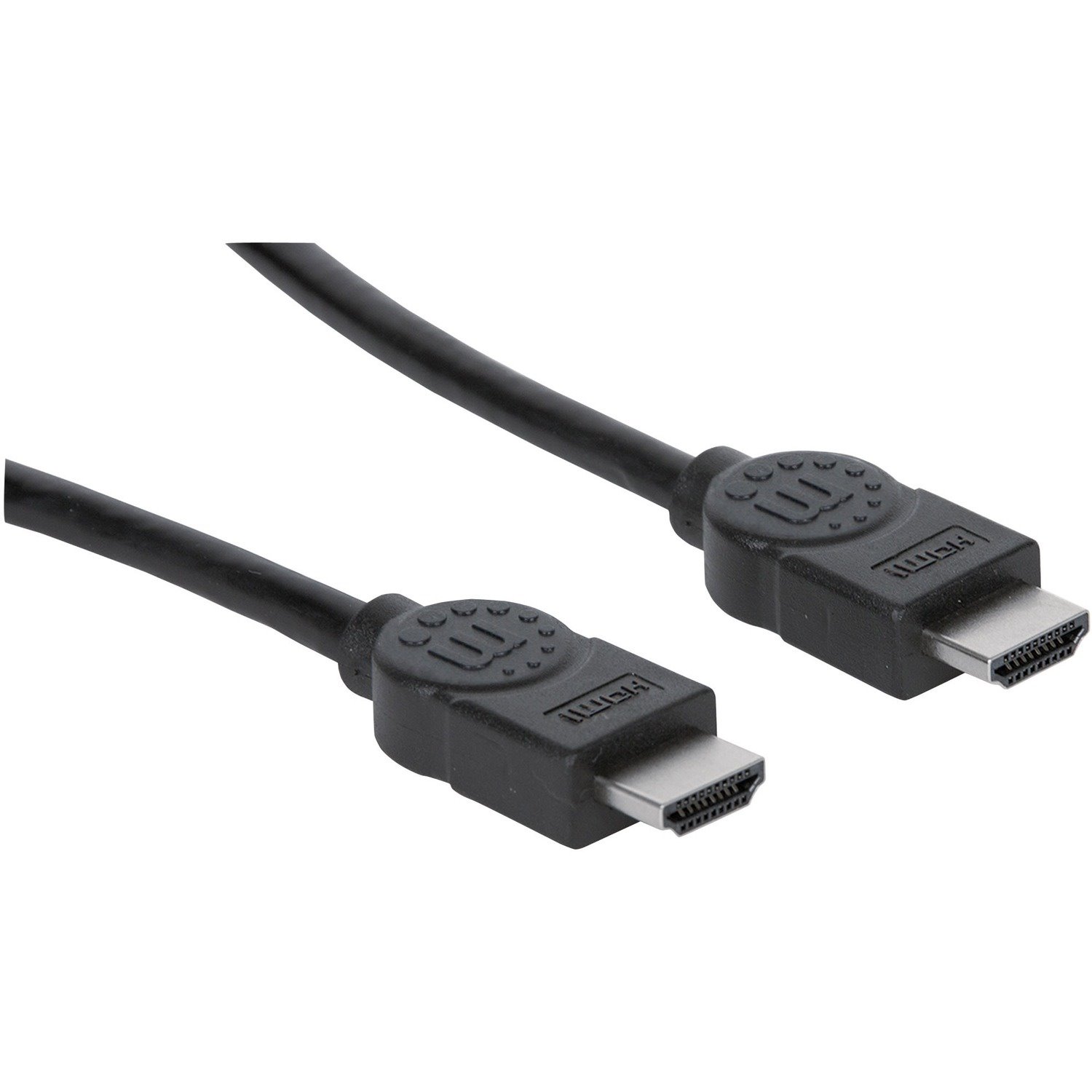 Manhattan HDMI Male to Male High Speed Shielded Cable with Ethernet, 10', Black