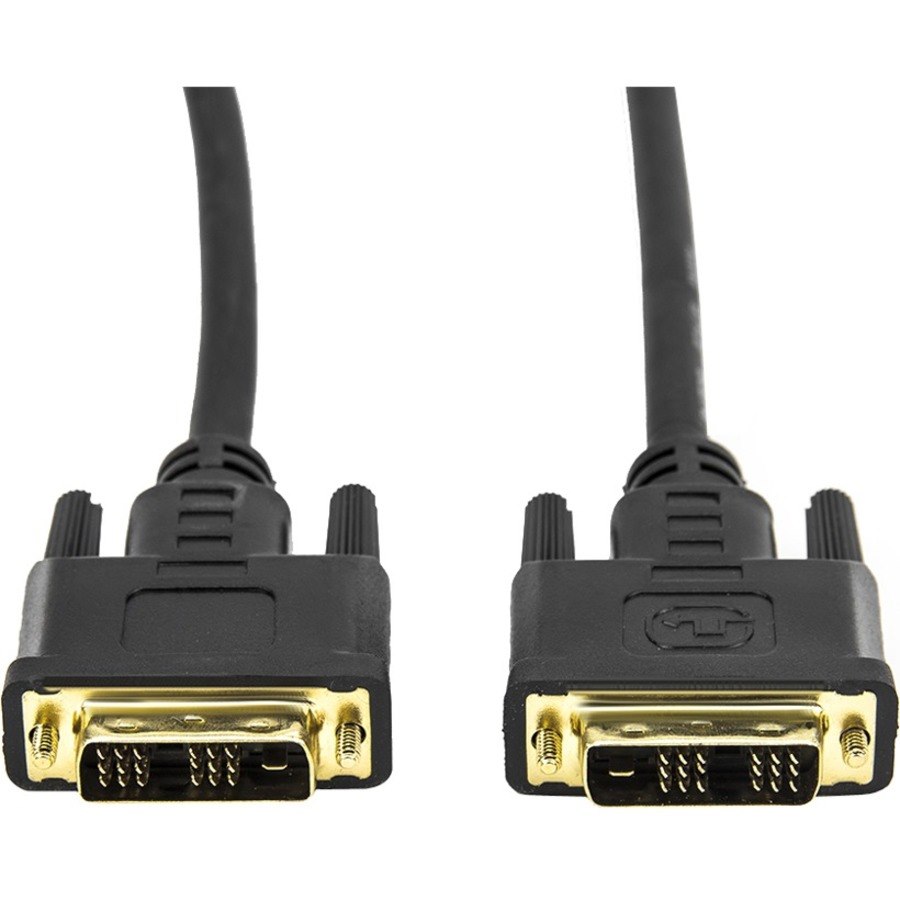 Rocstor Premium 6 ft DVI-D Single Link Cable - M/M - DVI cable for use with Projectors, Video Devices, Monitors, Notebook - 2m - 1 Pack - 1 x DVI-D (Single-Link 18+1) Male Digital Video - 1 x DVI-D (Single-Link) Male Digital Video - Gold Plated Connector - Shielding - Black DVI-D VIDEO MONITOR CABLE