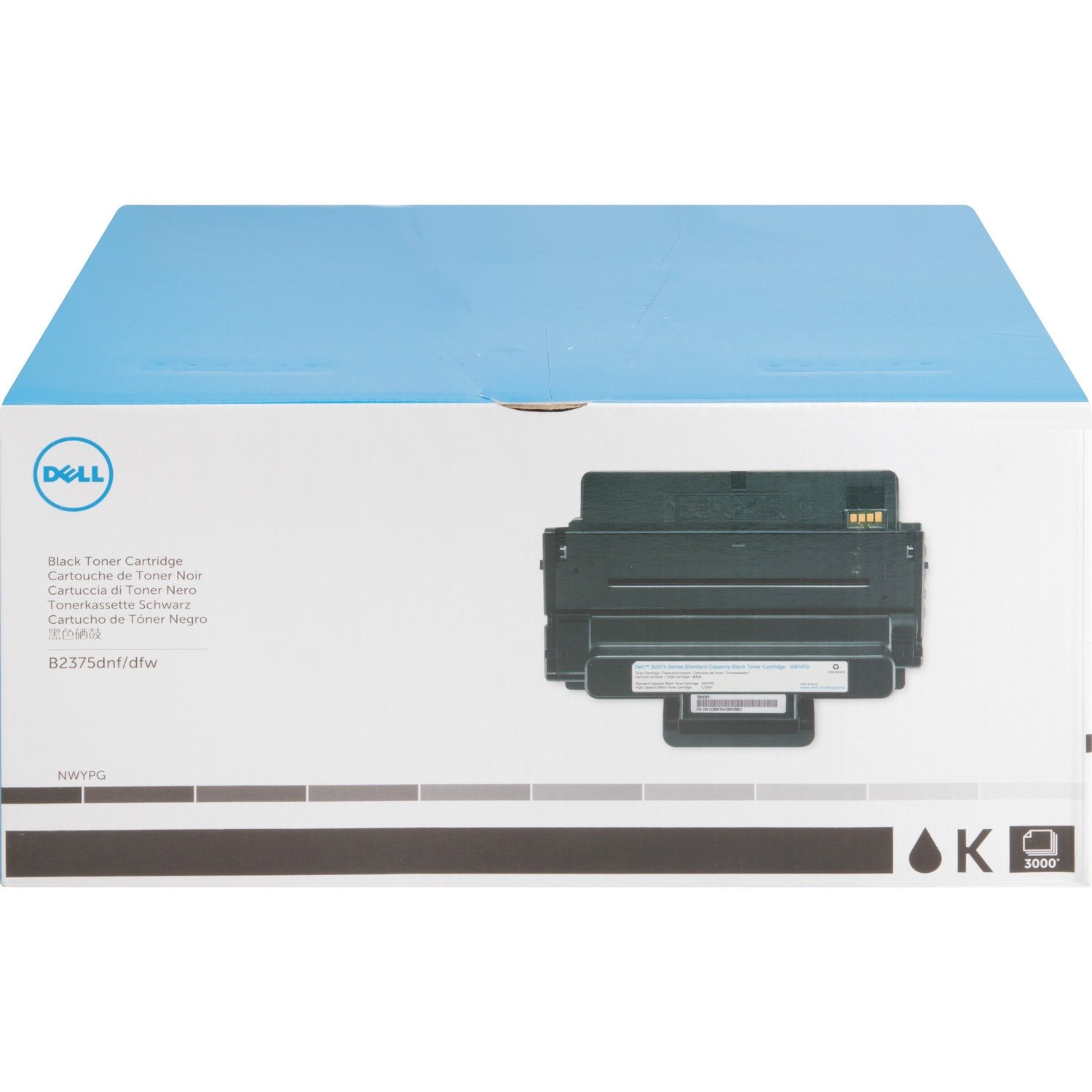 Dell Original Laser Toner Cartridge - Black - 1 Each