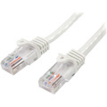 StarTech.com 1 m White Cat5e Snagless RJ45 UTP Patch Cable - 1m Patch Cord