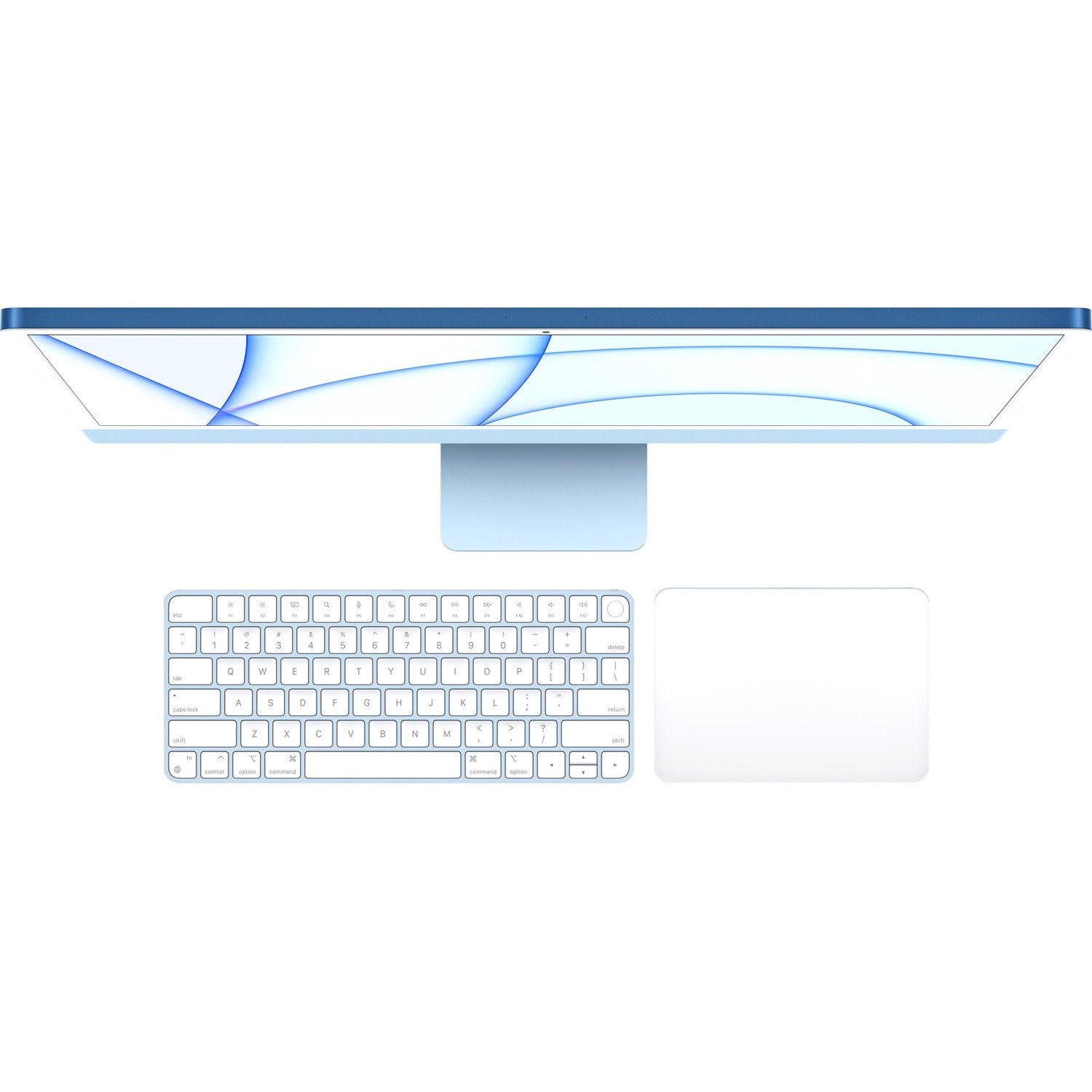 Apple iMac MJV93B/A All-in-One Computer - Apple M1 Octa-core (8 Core) - 8 GB RAM - 256 GB SSD - 61 cm (24") 4.5K 4480 x 2520 - Desktop - Blue