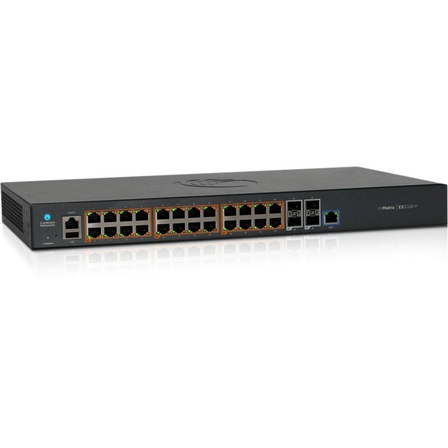 Cambium Networks cnMatrix EX2000 EX2028-P 24 Ports Manageable Layer 3 Switch - Gigabit Ethernet - 10/100/1000Base-T, 100/1000Base-X