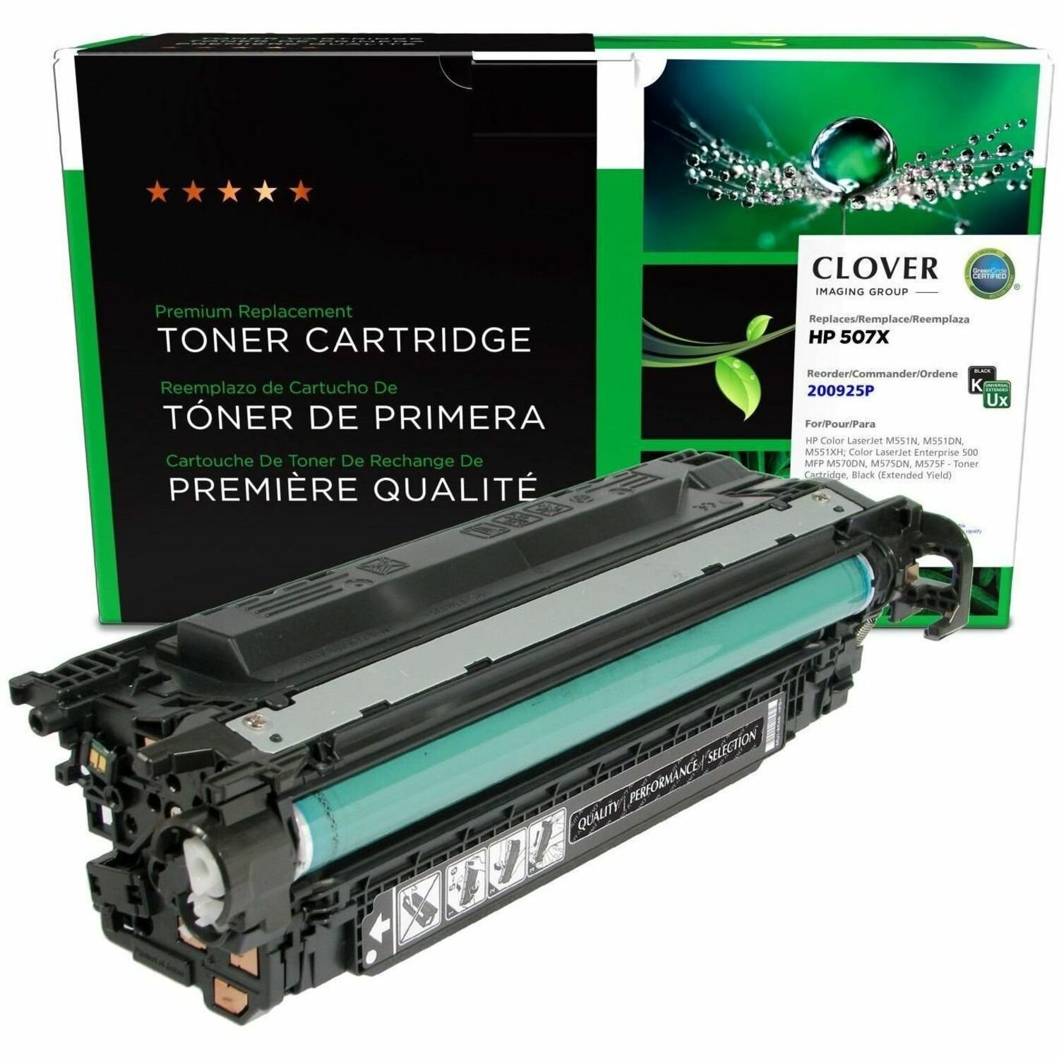Clover Imaging Remanufactured Extended Yield Black Toner Cartridge for HP CE400X