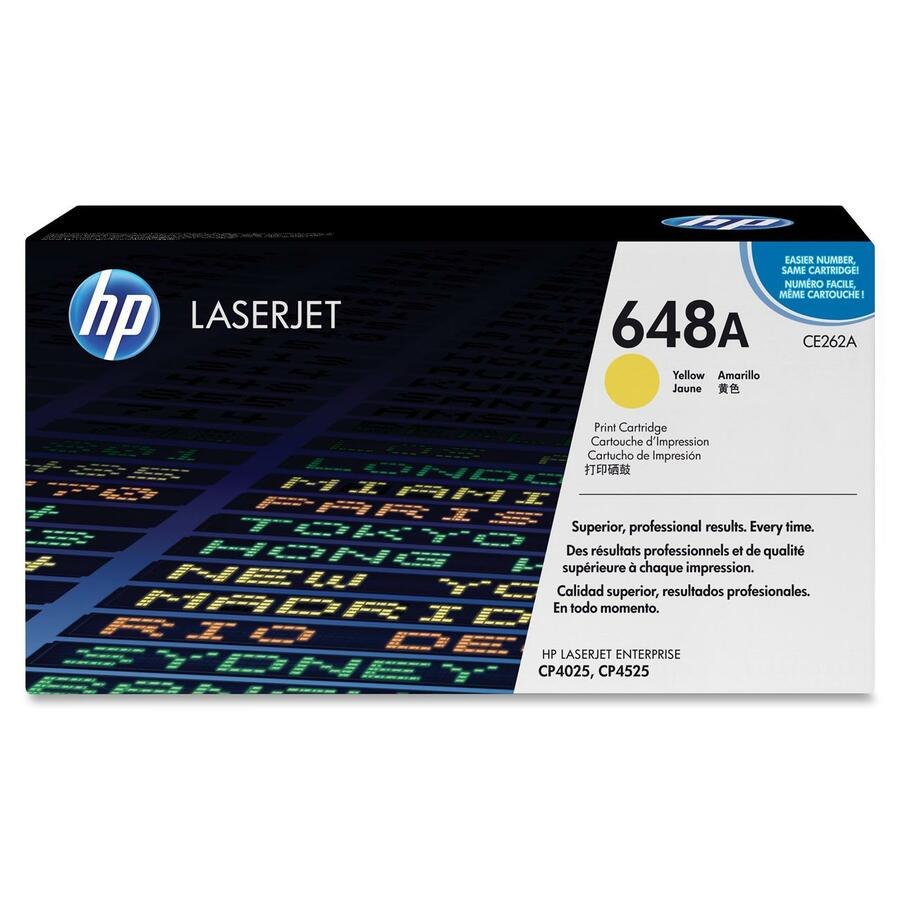 HP 648A Original Standard Yield Laser Toner Cartridge - Yellow - 1 Each