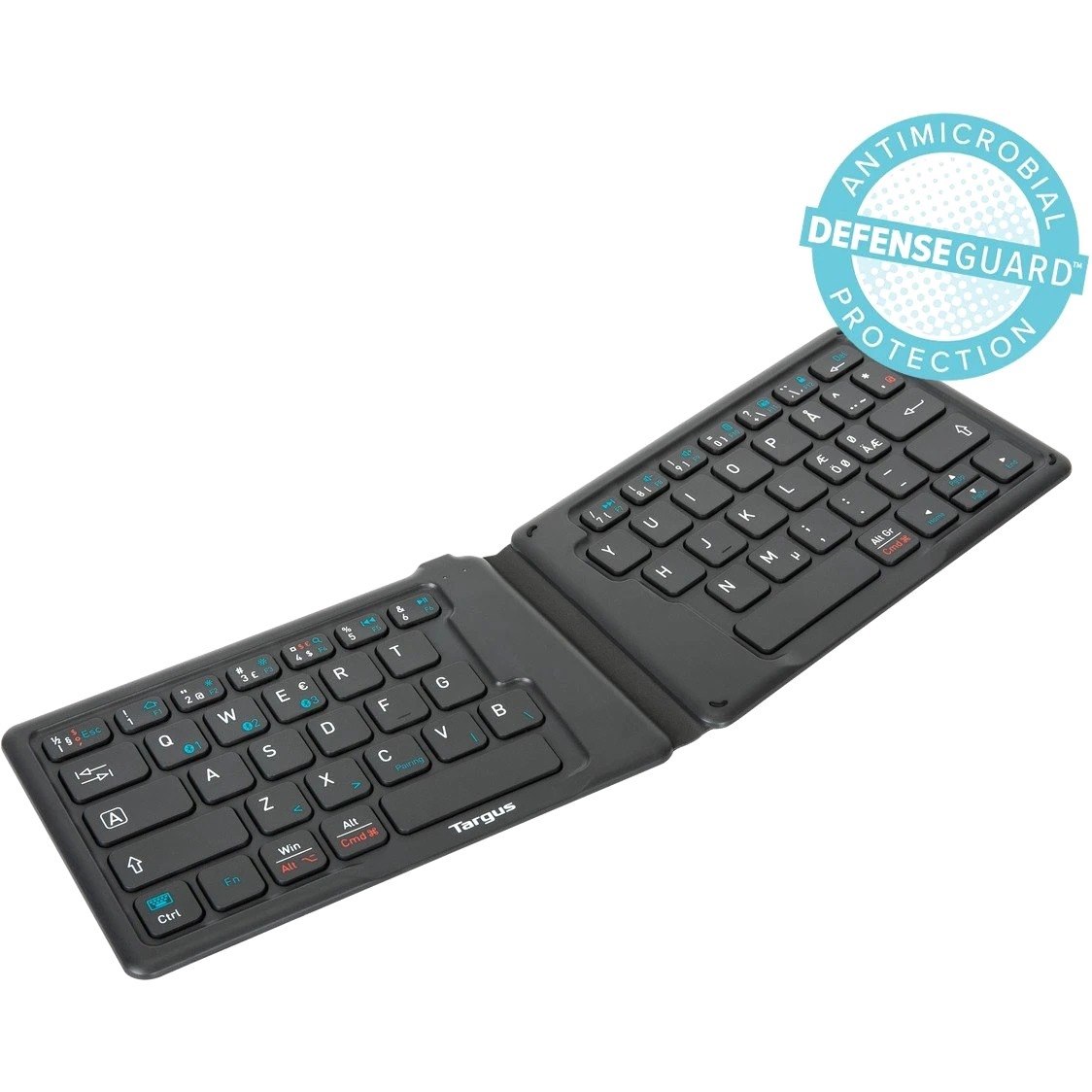Targus AKF003NO Keyboard - Wireless Connectivity - Nordic - QWERTY Layout - Black