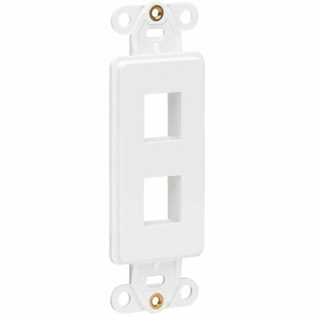 Eaton Tripp Lite Series Center Plate Insert, Decora Style - Vertical, 2 Ports, TAA