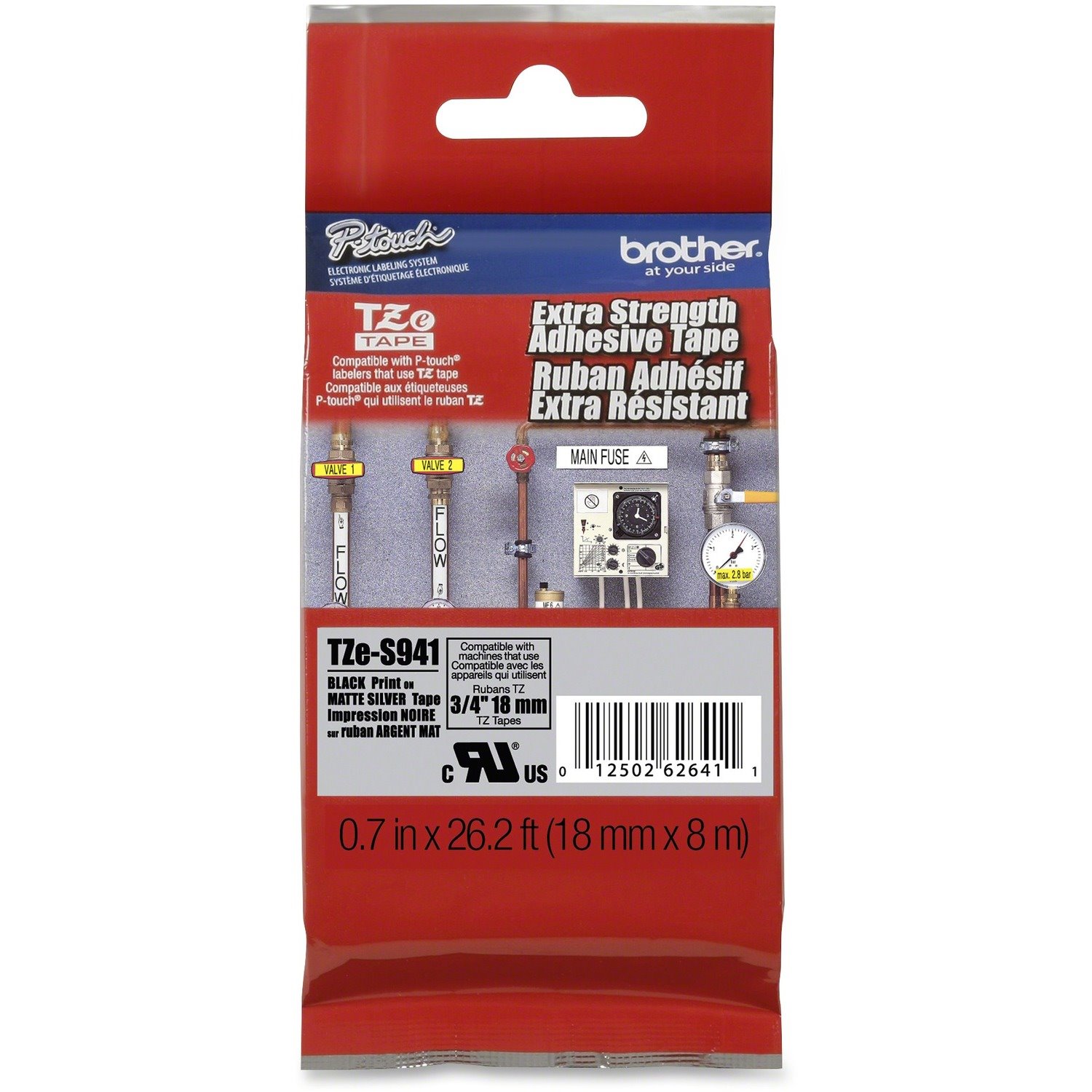 P-touch Extra-Strength Adhesive 3/4" Laminated Tape