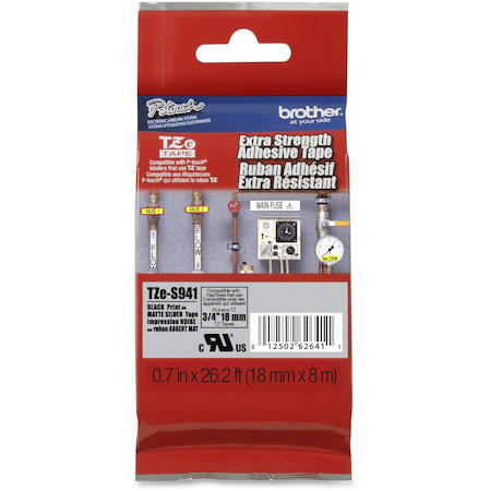 P-touch Extra-Strength Adhesive 3/4" Laminated Tape
