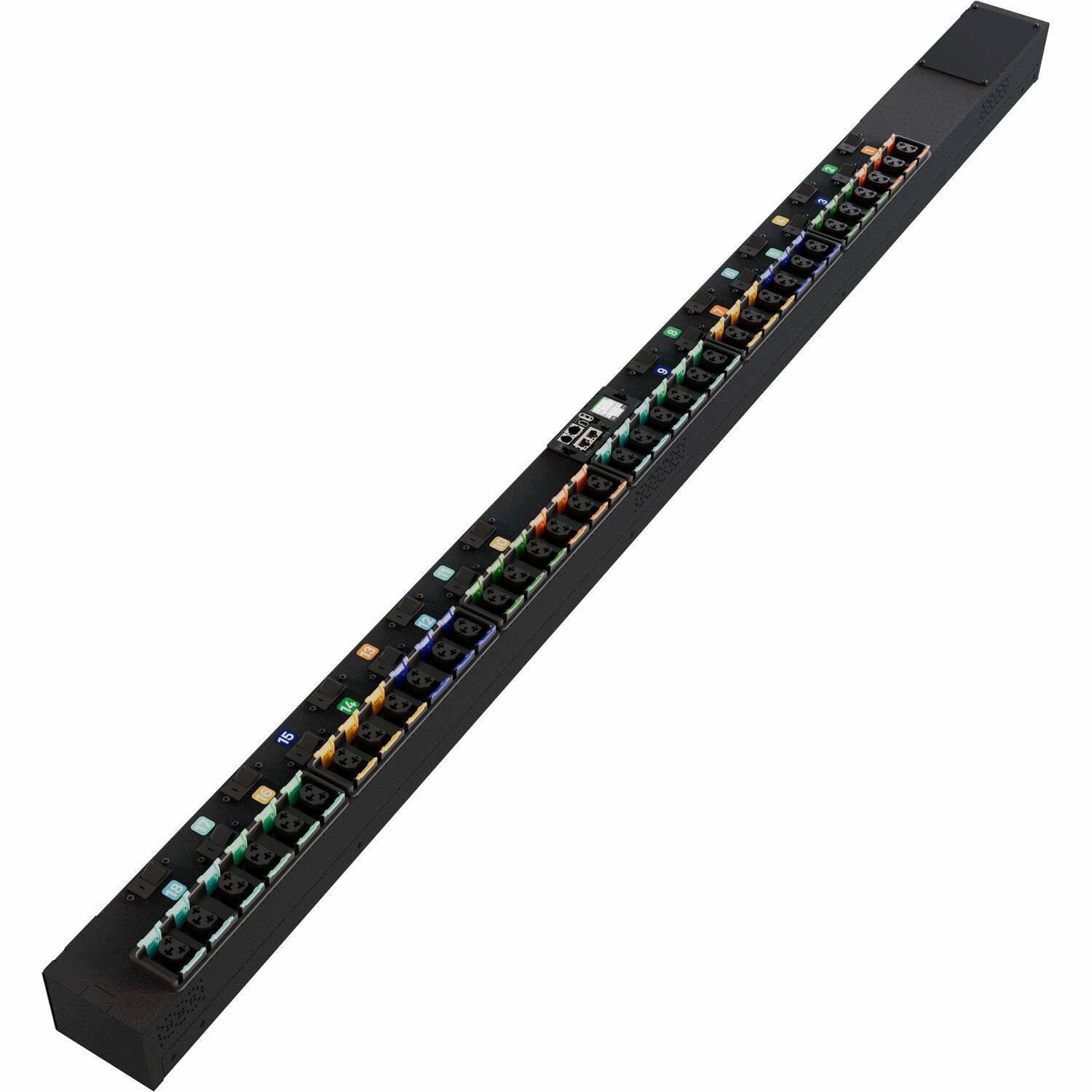 Vertiv PowerIT VP7UA0A0 Switched Outlet Level Monitoring HD rPDU, Vertical, Three Phase, 36 Combination C13/C19 Outlets, 80A, 240/415V WYE, 0U