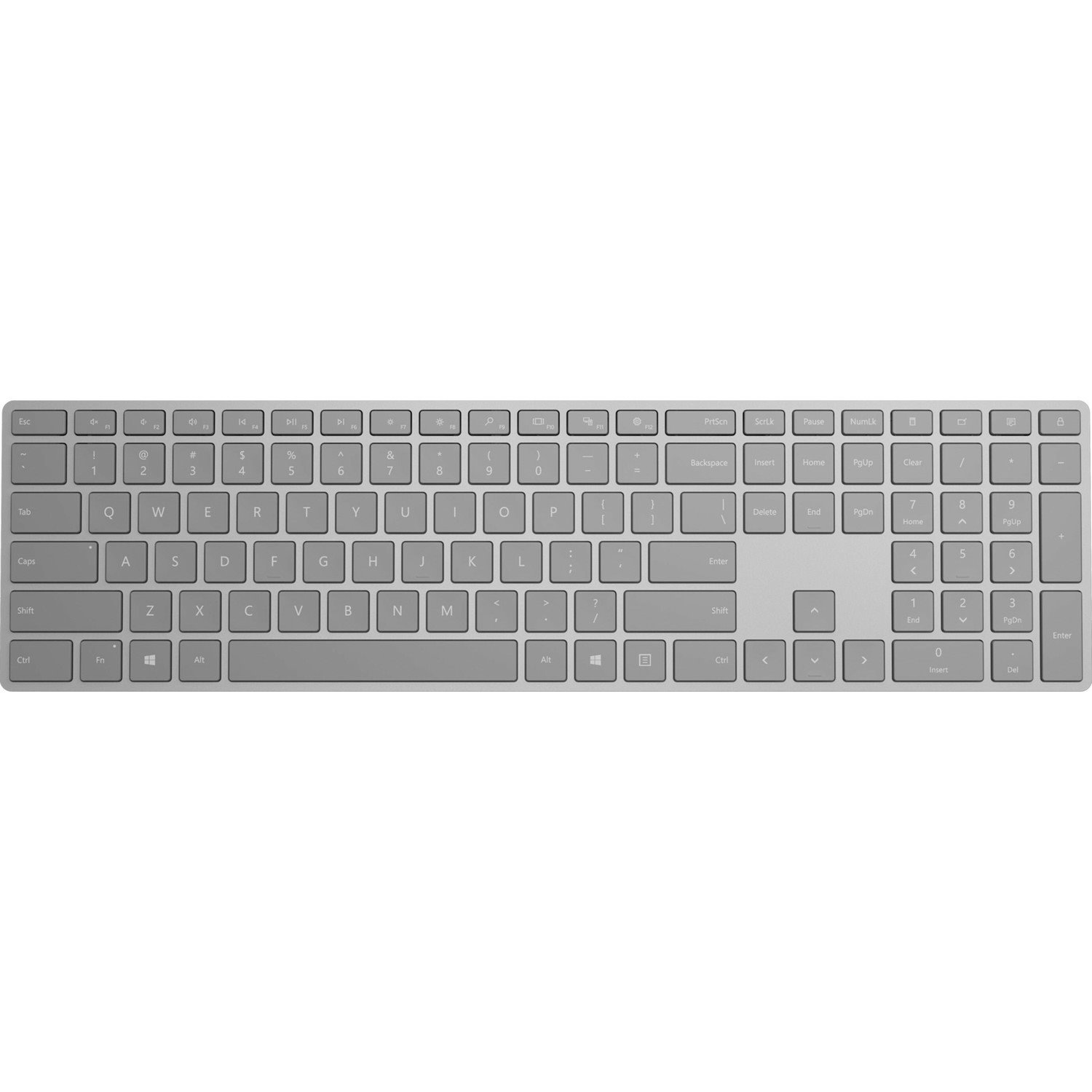 Microsoft Surface Keyboard - Wireless Connectivity - French - Grey