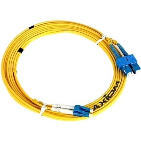 Axiom LC/SC Singlemode Duplex OS2 9/125 Fiber Optic Cable 0.5m