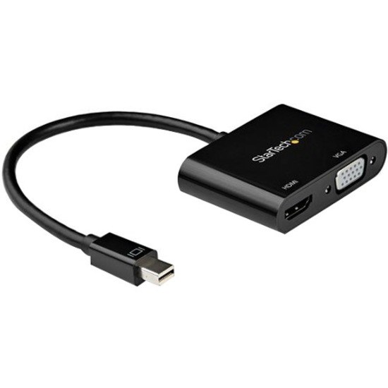 StarTech.com Mini DisplayPort to HDMI VGA Adapter - mDP 1.2 HBR2 to HDMI 2.0 4K 60Hz or VGA Video Monitor Converter - TB2 Compatible