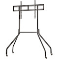 Eaton Tripp Lite Series Rolling TV Cart for 55" to 85" Displays, Wide Legs, Locking Casters