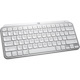 Logitech MX Keys Mini for Mac Minimalist Wireless Illuminated Keyboard, Bluetooth, Backlit Keys, USB-C, Metal Build, Pale Grey