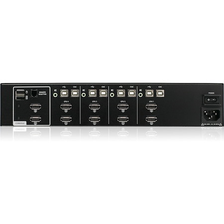 IOGEAR 4-Port Dual View HDMI Secure KVM with Audio and CAC Protection Profile v4.0