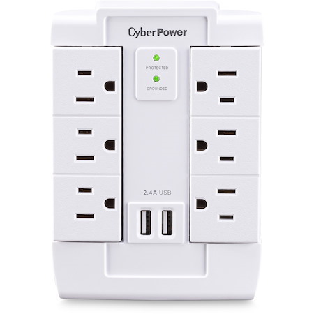 CyberPower CSP600WSURC2 Professional 6 - Outlet Surge with 1200 J