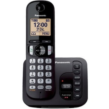 Panasonic KX-TGC220E DECT 1.90 GHz Cordless Phone - Black