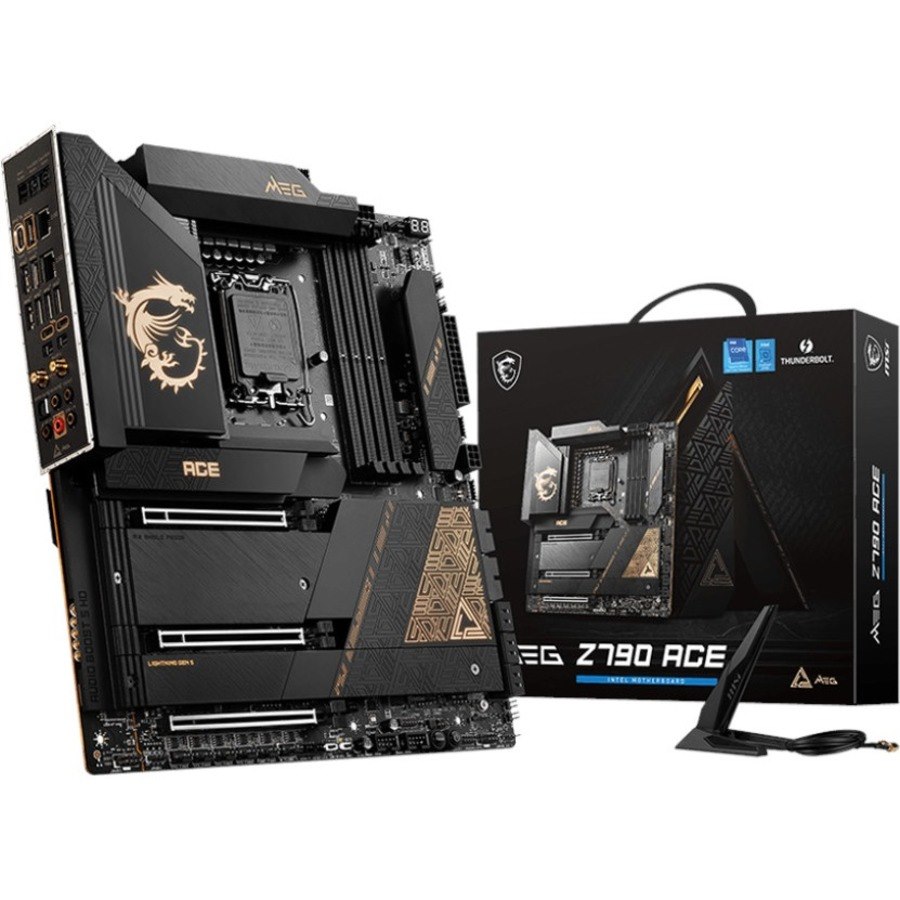 MSI MEG Z790 Ace Gaming Desktop Motherboard - Intel Z790 Chipset - Socket LGA-1700 - Extended ATX