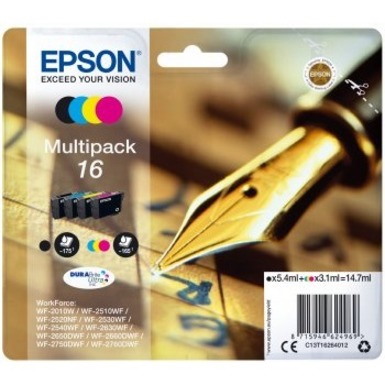 Epson Standard Yield Inkjet Ink Cartridge - Black, Cyan, Magenta, Yellow - 4 / Pack