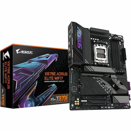 GIGABYTE Ultra Durable X870E AORUS ELITE WIFI7 Gaming Desktop Motherboard - AMD X870E Chipset - Socket AM5 - ATX