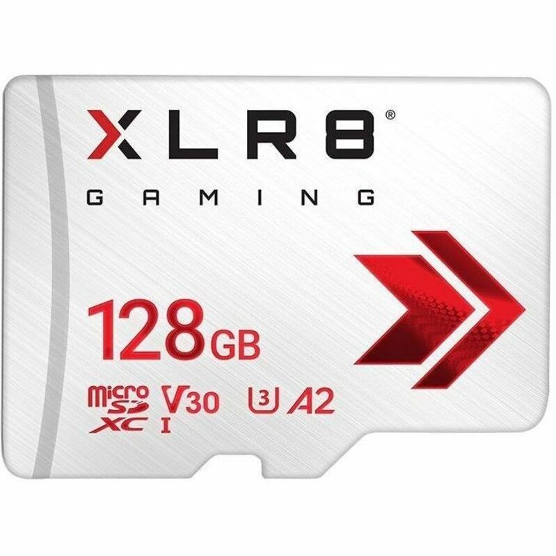PNY XLR8 128 GB Class 10/UHS-I (U3) V30 microSDXC - 1