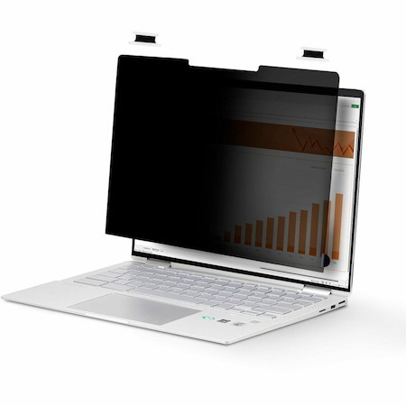 StarTech.com 14-inch 16:10 Flip-Over Privacy Screen w/Touch, Anti-Glare Privacy Filter, Laptop Monitor Screen Protector, Blue Light Filter