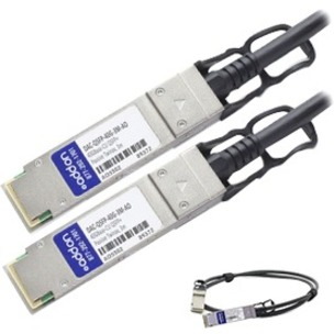 AddOn Dell DAC-QSFP-40G-3M Compatible TAA Compliant 40GBase-CU QSFP+ to QSFP+ Direct Attach Cable (Passive Twinax, 3m)