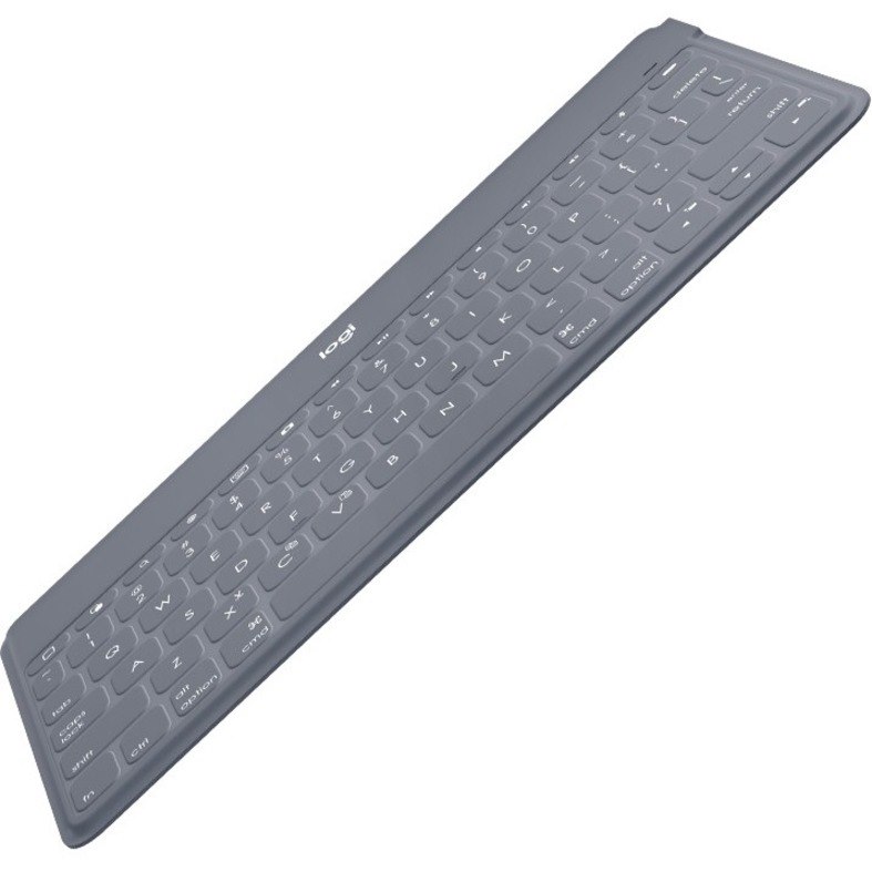 Keys-To-Go Super-Slim and Super-Light Bluetooth Keyboard for iPhone, iPad, and Apple TV - Stone