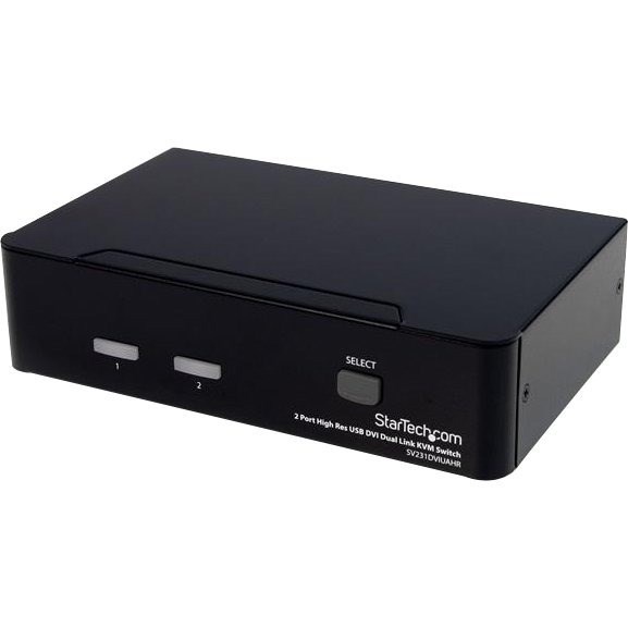 StarTech.com 2 Port High Resolution USB DVI Dual Link KVM Switch with Audio