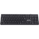 Manhattan Keyboard UK USB Wired, Standard Qwerty layout, Black, Full Size Keys, Cable 1.5m, USB-A connection, Plug and Play, Three Year Warranty, Retail Boxed