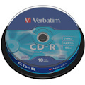 Verbatim 43437 CD Recordable Media - CD-R - 52x - 700 MB - 10