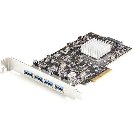 StarTech.com USB Adapter - PCI Express 2.0 x4 - Plug-in Card - Black