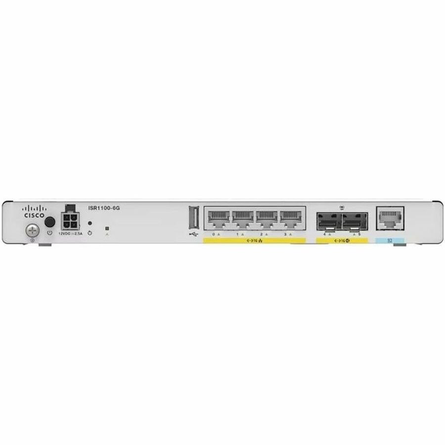 Cisco ISR1100-6G 1 SIM Cellular, Ethernet Wireless Integrated Services Router - Refurbished